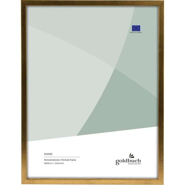 Goldbuch marco de madera Skandi 30x40 cm oro