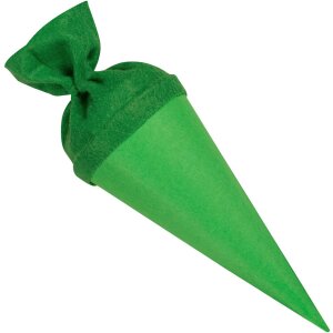 Bolsa escolar artesanal Goldbuch con cierre de fieltro 15 cm verde