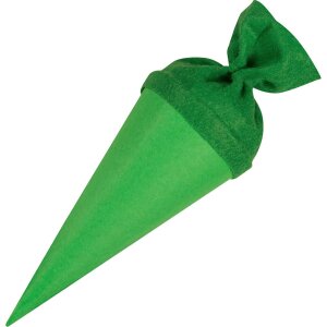 Bolsa escolar artesanal Goldbuch con cierre de fieltro 15 cm verde
