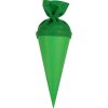 Bolsa escolar artesanal Goldbuch con cierre de fieltro 15 cm verde
