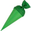 Bolsa escolar artesanal Goldbuch con cierre de fieltro 15 cm verde