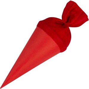 Bolsa escolar artesanal Goldbuch con cierre de fieltro 15 cm rojo