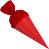 Bolsa escolar artesanal Goldbuch con cierre de fieltro 15 cm rojo