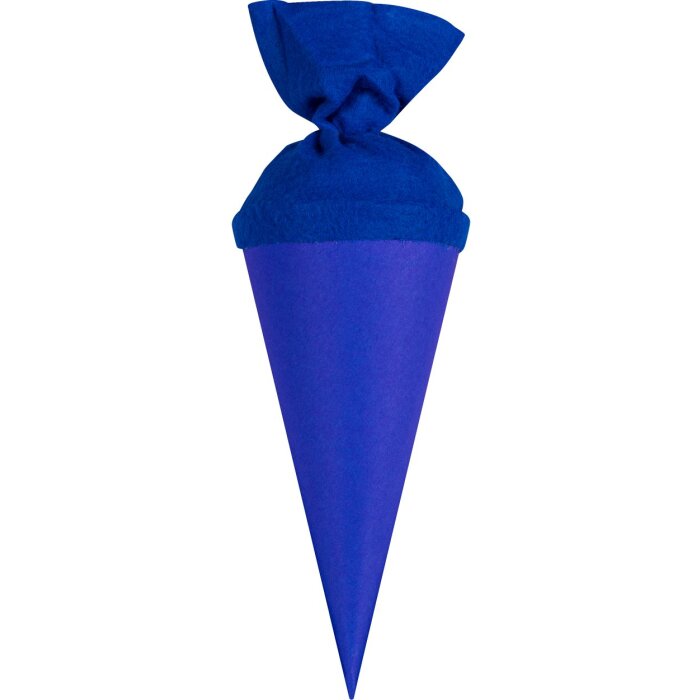 Bolsa escolar artesanal Goldbuch con cierre de fieltro 15 cm azul