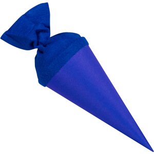 Bolsa escolar artesanal Goldbuch con cierre de fieltro 15 cm azul