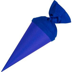 Bolsa escolar artesanal Goldbuch con cierre de fieltro 15 cm azul