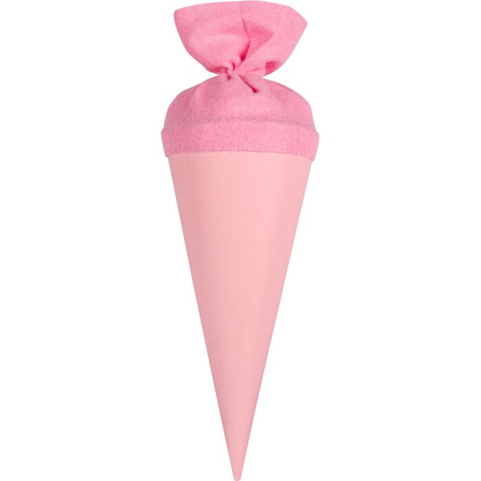 Bolsa escolar artesanal Goldbuch con cierre de fieltro 15 cm rosa