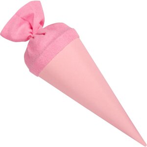 Bolsa escolar artesanal Goldbuch con cierre de fieltro 15 cm rosa