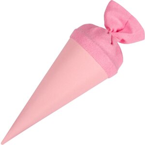 Bolsa escolar artesanal Goldbuch con cierre de fieltro 15 cm rosa