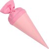 Bolsa escolar artesanal Goldbuch con cierre de fieltro 15 cm rosa