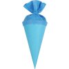 Bolsa escolar artesanal Goldbuch con cierre de fieltro 15 cm azul claro