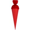 Bolsa escolar artesanal Goldbuch con cierre de fieltro de color 35 cm rojo
