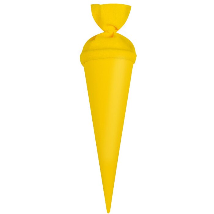 Bolsa escolar artesanal Goldbuch con cierre de fieltro de color 35 cm amarillo