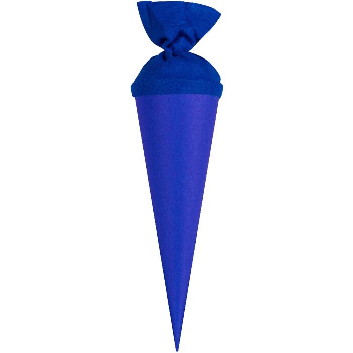 Bolsa escolar artesanal Goldbuch con cierre de fieltro de color 35 cm azul