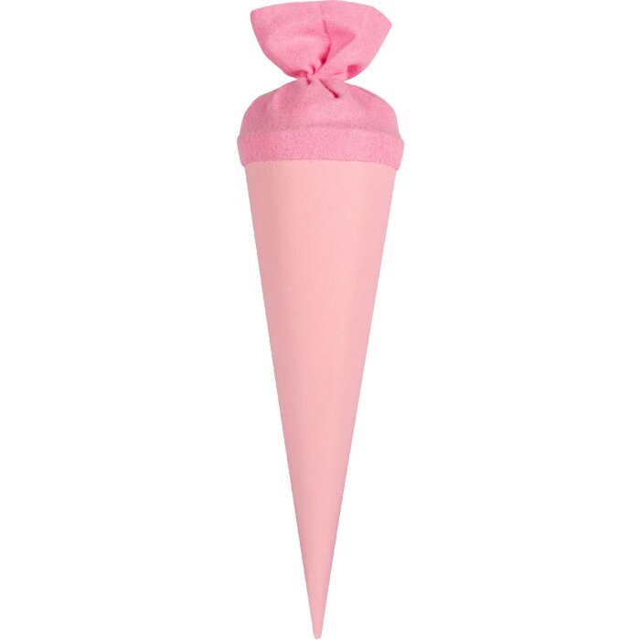 Bolsa escolar artesanal Goldbuch con cierre de fieltro de colores 35 cm rosa