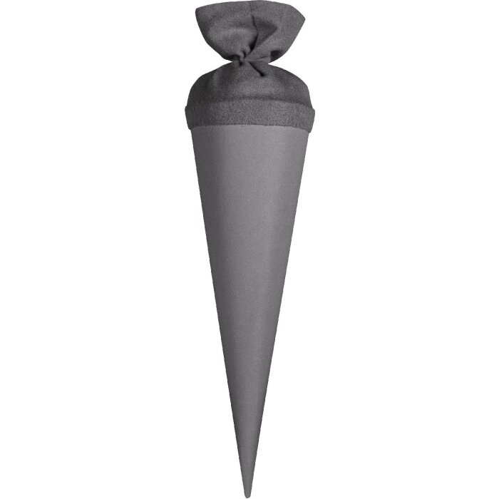 Bolsa escolar artesanal Goldbuch con cierre de fieltro de color 35 cm gris piedra