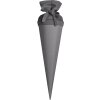 Bolsa escolar artesanal Goldbuch con cierre de fieltro de color 35 cm gris piedra