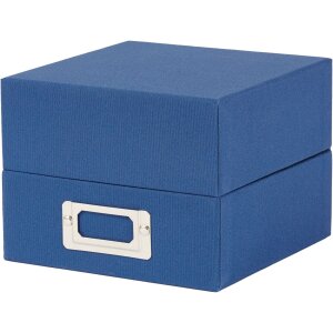 HNFD Caja de fotos de lino Sawala 700 fotos 10x15 cm con separadores