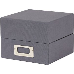 HNFD Caja de fotos de lino Sawala 700 fotos 10x15 cm con separadores