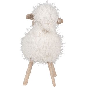 Clayre & Eef 65274 Decoración Oveja 16x16x30 cm Blanco