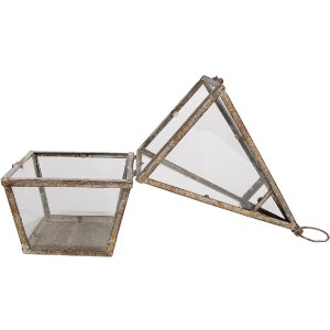 Clayre & Eef 65277 Farol 19x19x45 cm Marrón