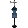 Clayre & Eef 65310 Joyero Turquesa Negro 12x12x39 cm Madera Hierro