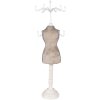 Clayre & Eef 65311 Joyero 12x12x39 cm Beige Blanco