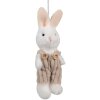 Clayre & Eef 65347 Decoración Colgante Conejo 6x4x14 cm Blanco