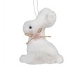 Clayre & Eef Colgante Joyería Conejo Blanco 7x3x10 cm