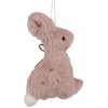 Clayre & Eef 65351 Colgante decorativo conejo 7x3x10 cm Rosa