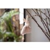 Clayre & Eef 65352 Colgante decorativo conejo 8x3x16 cm Rosa