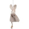 Clayre & Eef 65353 Colgante decorativo conejo 8x3x16 cm Beige