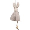 Clayre & Eef 65353 Colgante decorativo conejo 8x3x16 cm Beige
