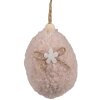 Clayre & Eef 65355 Huevo colgante decorativo Ø 5x7 cm Rosa