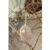 Clayre & Eef 65357 Huevo colgante decorativo Ø 5x7 cm Marrón
