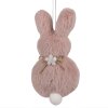 Clayre & Eef 65360 Colgante decorativo conejo 6x2x11 cm Rosa