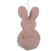 Clayre & Eef 65360 Colgante decorativo conejo 6x2x11 cm Rosa