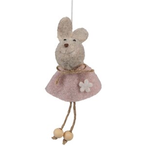 Clayre & Eef 65365 Colgante decorativo conejo 6x3x13...