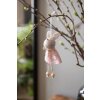 Clayre & Eef 65365 Colgante decorativo conejo 6x3x13 cm Rosa