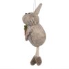 Clayre & Eef 65370 Colgante decorativo conejo 4x3x13 cm Beige
