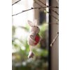 Clayre & Eef 65370 Colgante decorativo conejo 4x3x13 cm Beige