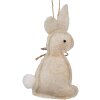 Clayre & Eef 65372 Colgante decorativo conejo 6x1x10 cm Beige