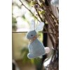 Clayre & Eef 65374 Colgante decorativo conejo 6x1x10 cm Azul