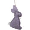 Clayre & Eef 65376 Colgante decorativo conejo 6x1x10 cm Violeta
