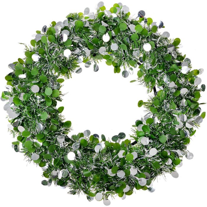 Clayre & Eef 65490 Corona de Navidad Ø 30x4 cm Verde