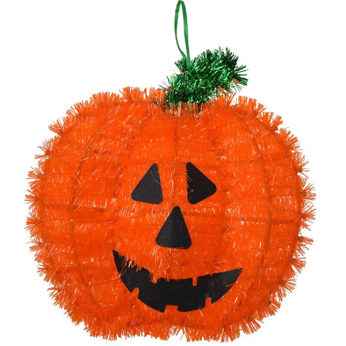 Clayre & Eef 65503 Decoración mural Calabaza 27x3x26 cm Naranja