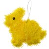 Clayre & Eef 65504 Decoración Colgante Conejo 11x5x14 cm Amarillo