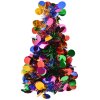 Clayre & Eef 65517 Árbol de Navidad Plateado Morado 12x27cm