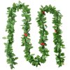 Clayre & Eef 65521 Guirnalda navideña decorativa 200 cm verde
