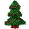 Clayre & Eef 65530 Decoración mural Árbol de Navidad 26x3x34 cm Verde